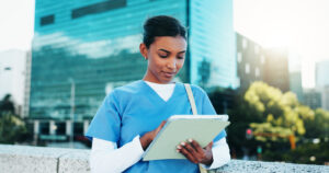 Pros and Cons Travel Nurse in Canada - nurse writing