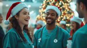 Healthcare Team having fun with conversation